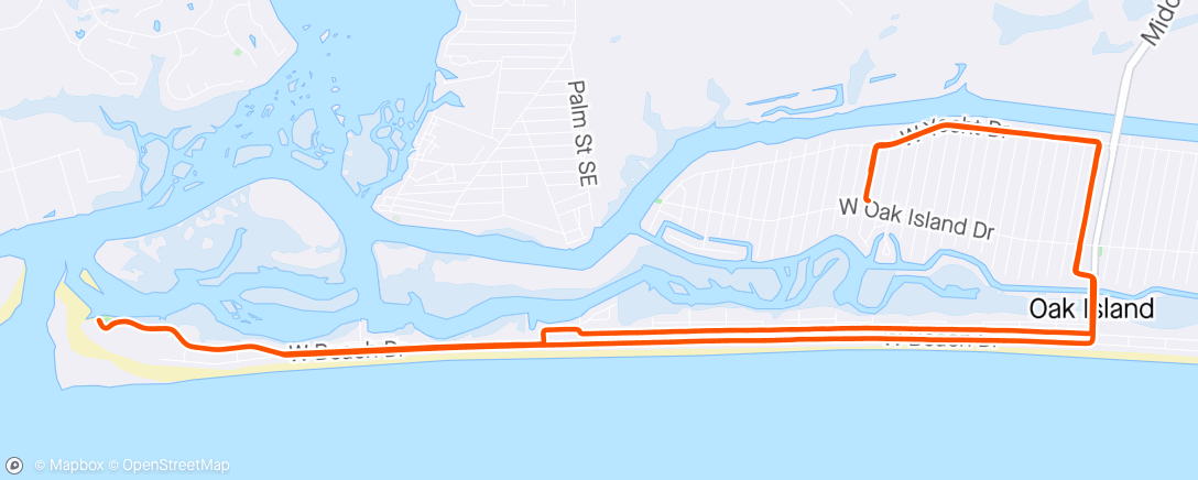 Map of the activity, Beachin