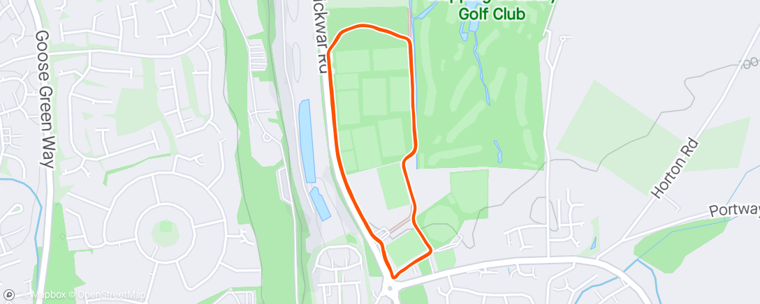 Map of the activity, Chipping Sodbury Parkrun #361