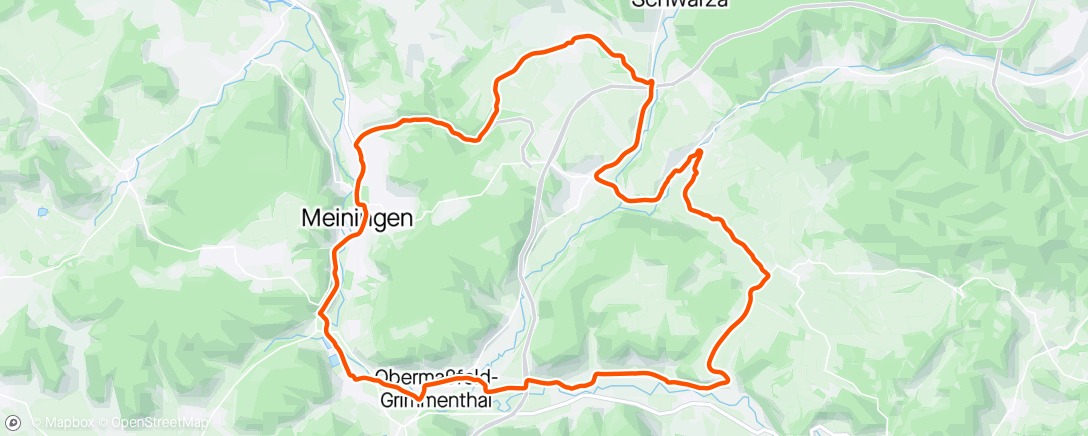 Map of the activity, Fahrt am Nachmittag inkl. Vorbelastung für Breitenworbis