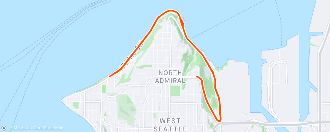 Map of the activity, Alki O&B