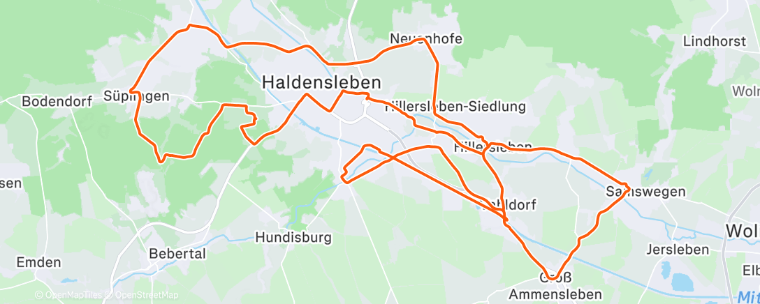 Map of the activity, Morning Gravel Bike Ride