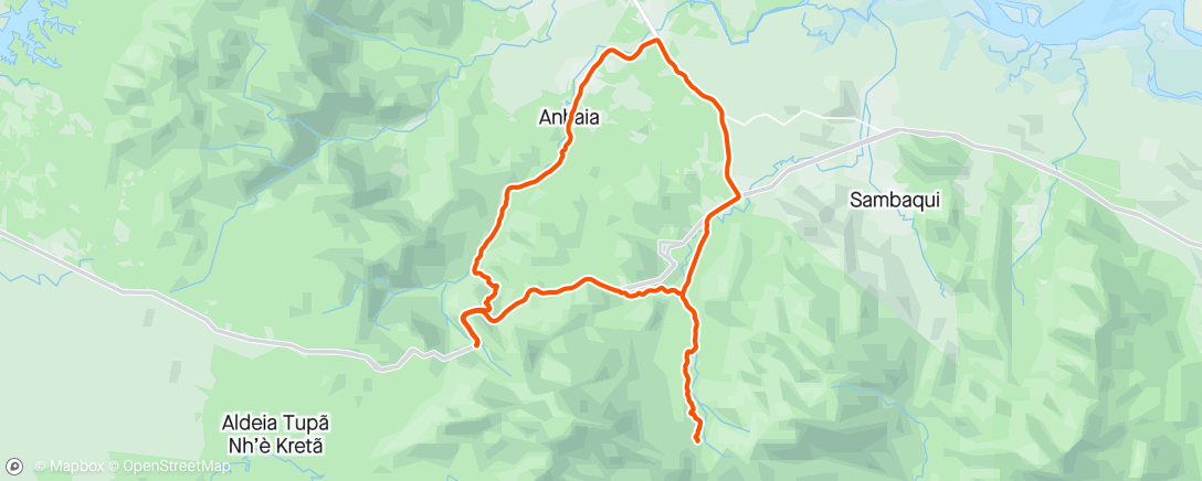 Map of the activity, Estrada do Anhaia (subida 2 x) + Canavieiras ⬆️🚵