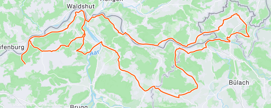 Map of the activity, Fahrt am Morgen