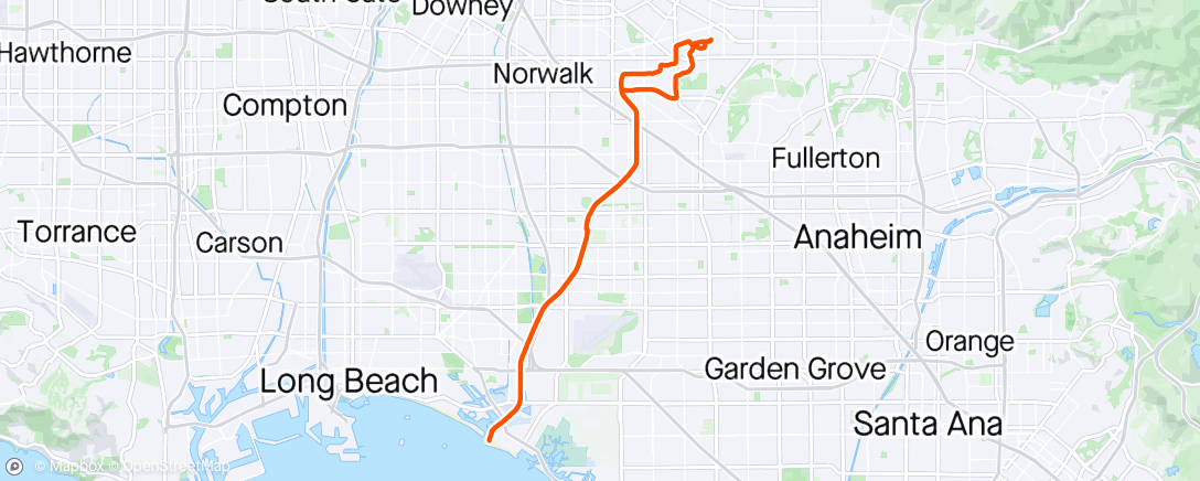 Map of the activity, Friday Cruise.  (Remembered my Strava Today)
