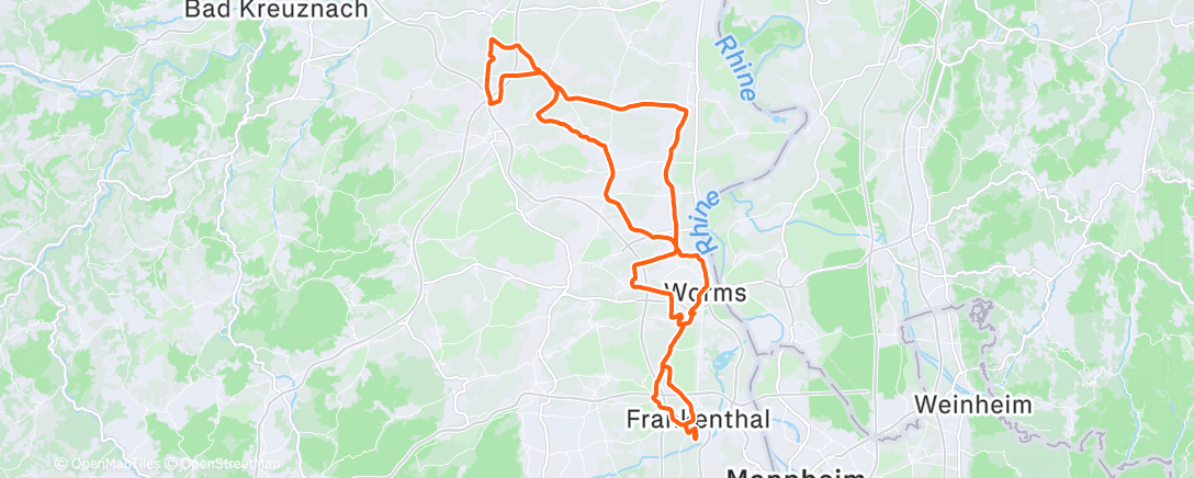 Карта физической активности (Fahrt am Morgen)