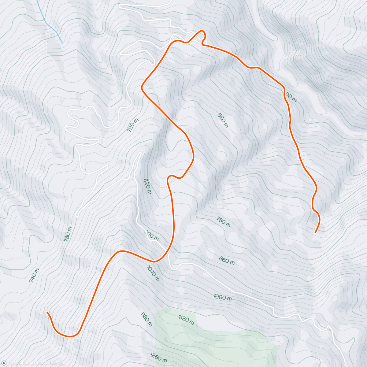 Карта физической активности (Zwift: Col du Rosier 125% (Climb Portal))