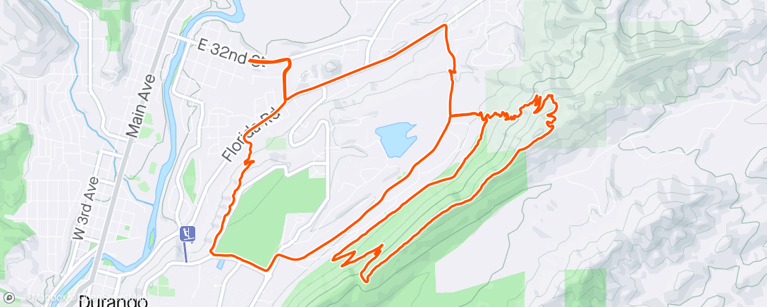 Map of the activity, Ridge lap