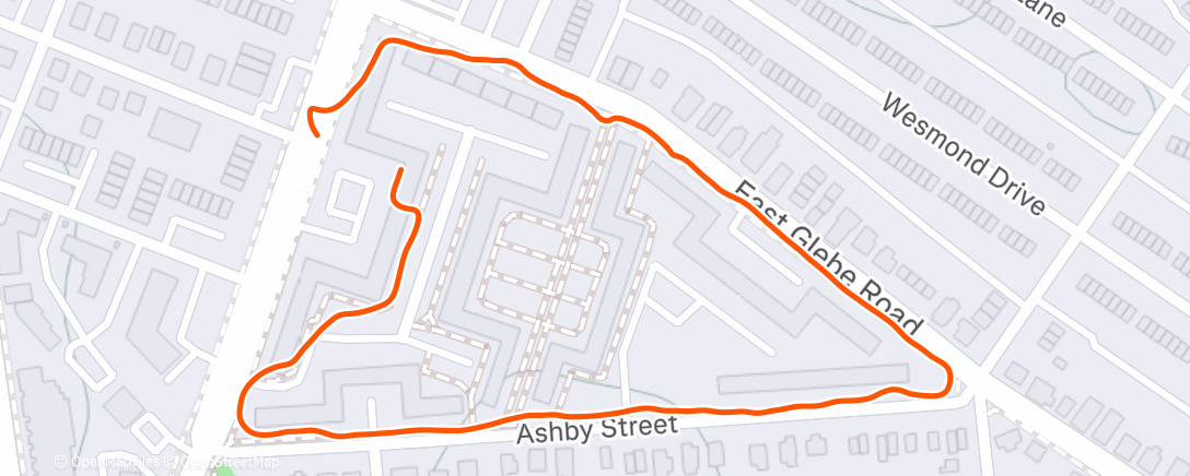 Map of the activity, Afternoon Walk