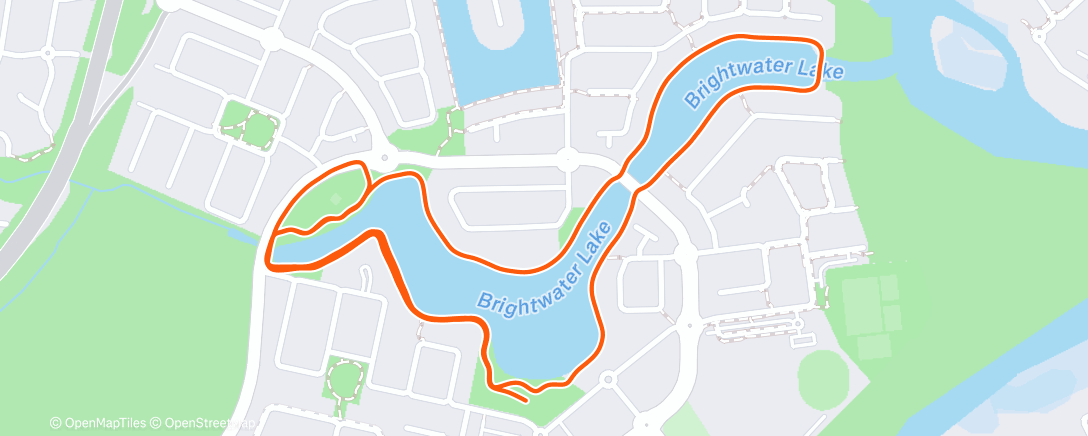 Map of the activity, Morning Run