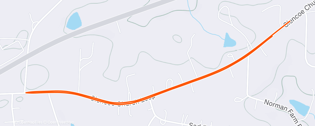 Map of the activity, Morning Walk