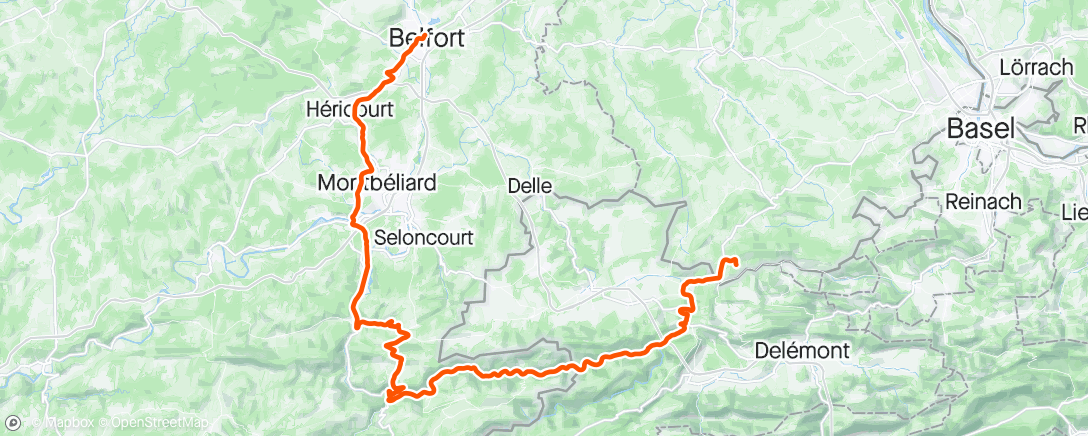 アクティビティ「Le Petit Tour de France dag 3」の地図