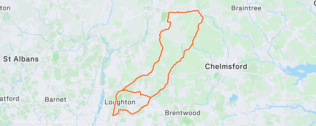 Карта физической активности (Cycling)