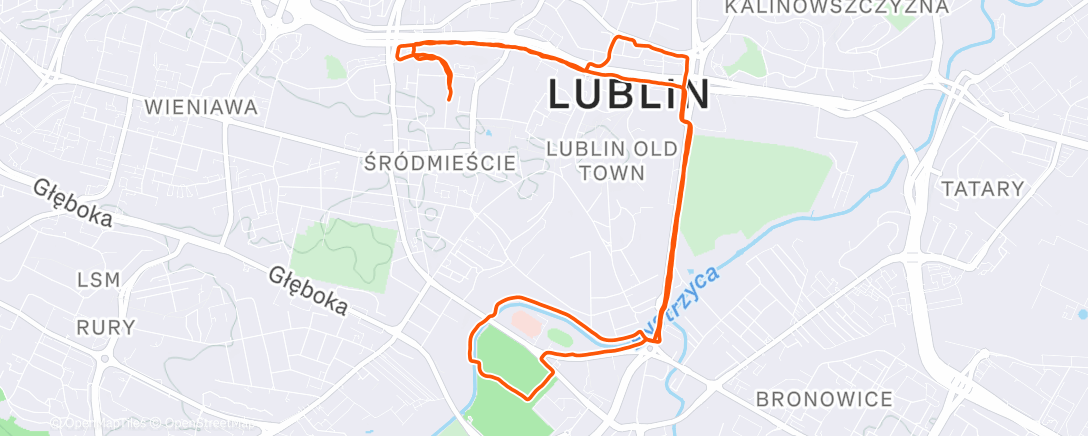 Map of the activity, Lunch Walk