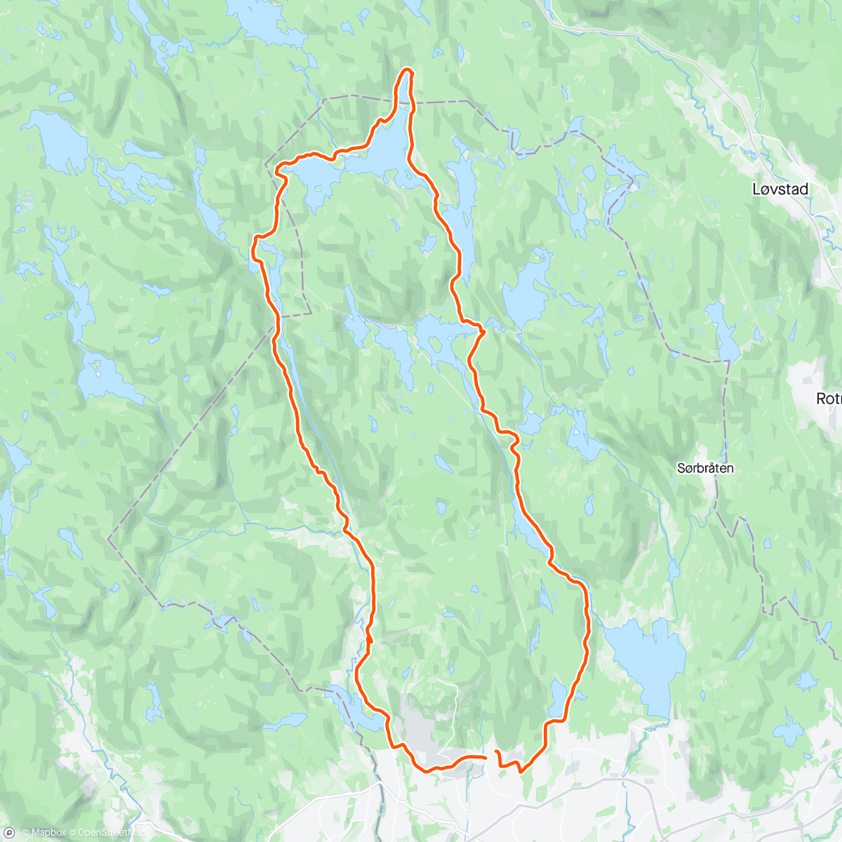 Map of the activity, Sandungen 1. mai. Godt nytt treningsår til alle skiløpere!!🥰🥰🥰