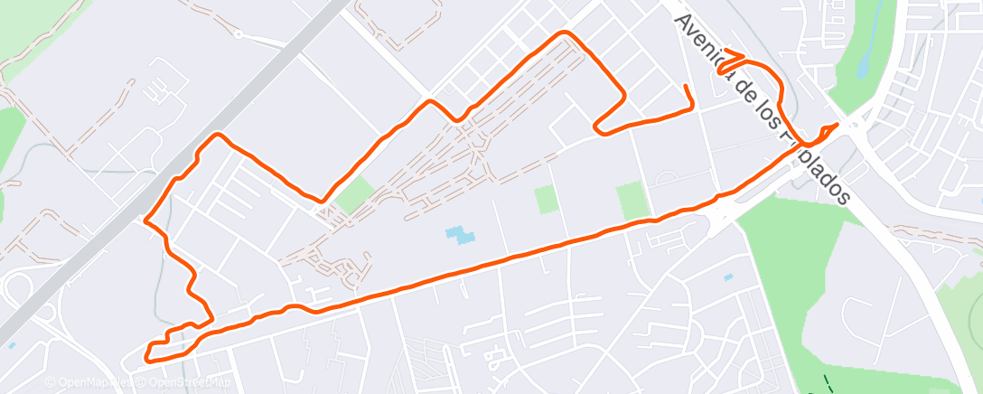 Map of the activity, Carrera de mañana