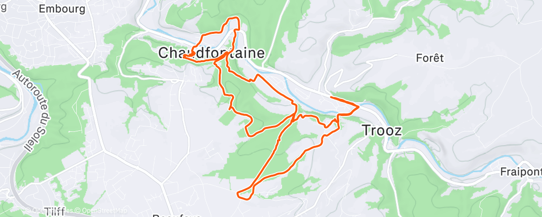 Карта физической активности (Endu chez Sylvain)