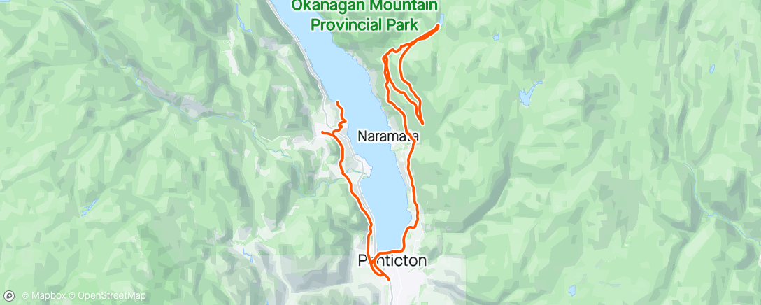 Map of the activity, Chute Lake