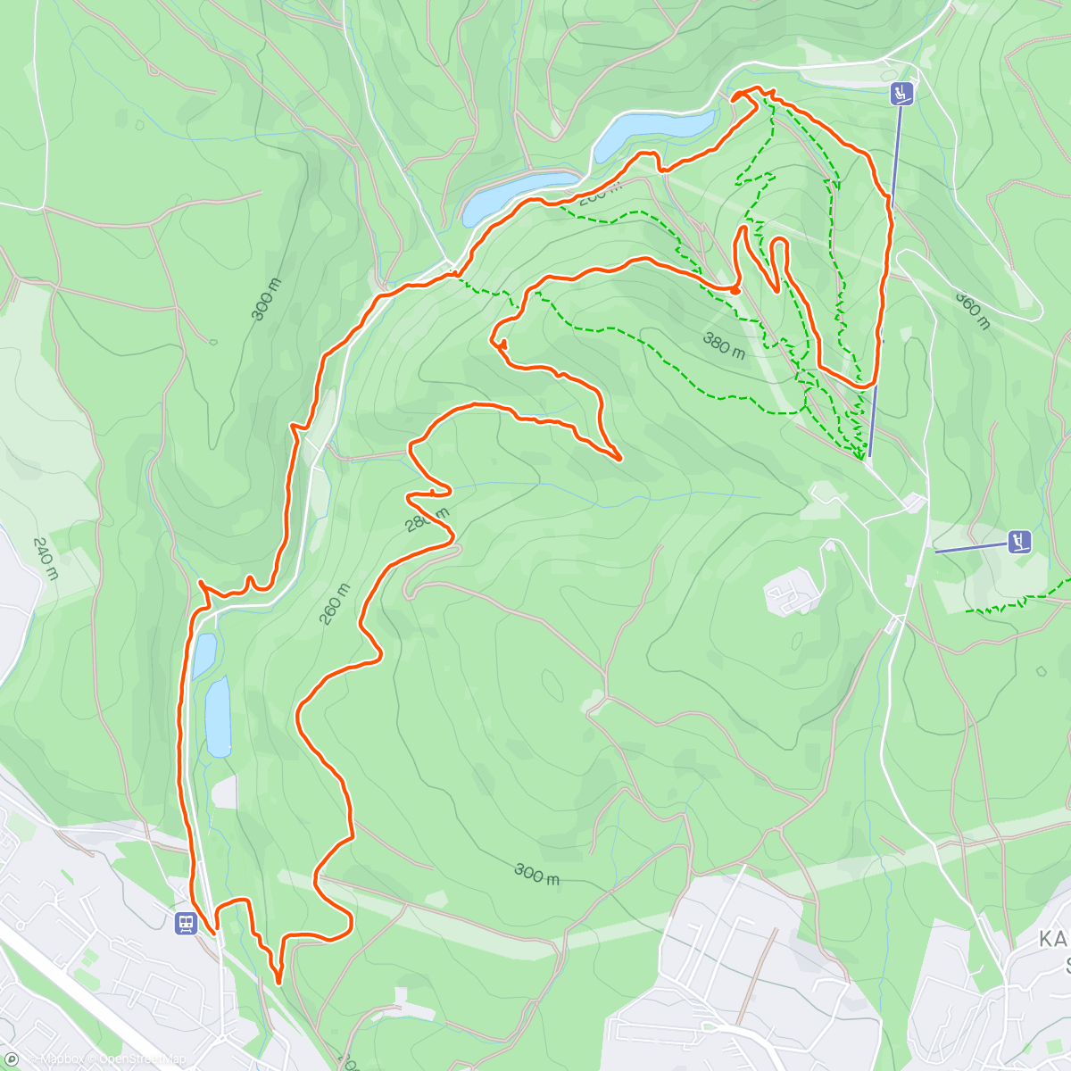 Map of the activity, K1000+ kamzicka 10