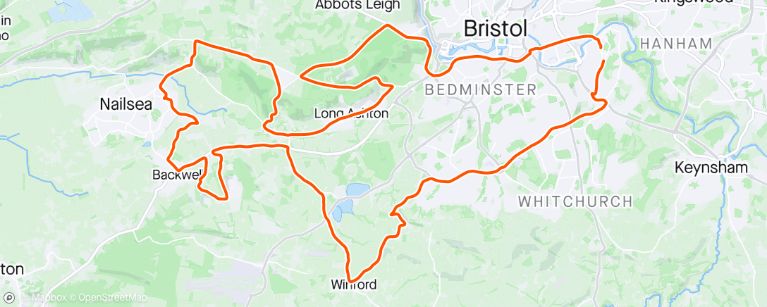 Map of the activity, Back to Bristol gradients