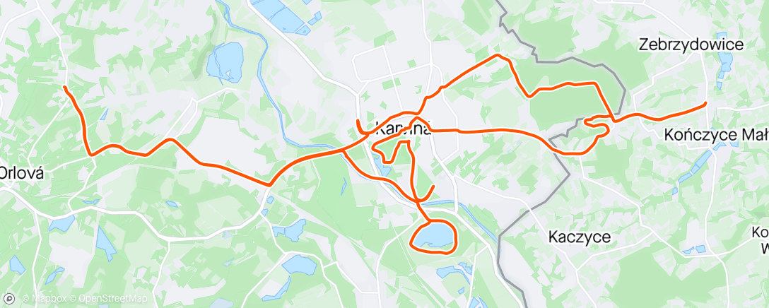 Map of the activity, Morning Ride