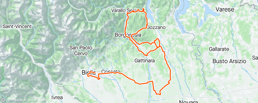 Map of the activity, Gran Piemonte🇮🇹