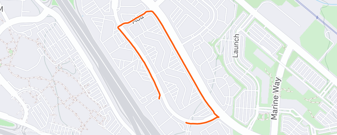Map of the activity, Lunch Run