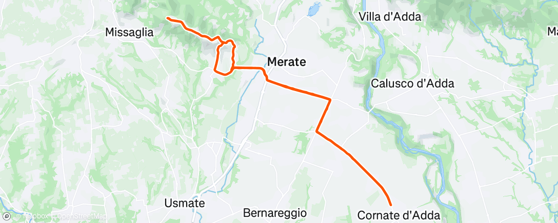 Map of the activity, Morning Ride
