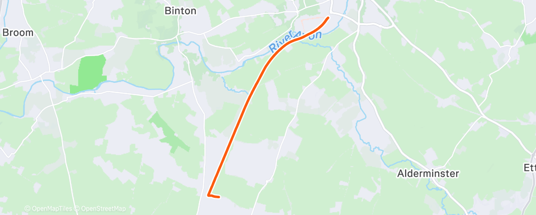 Map of the activity, Morning Run