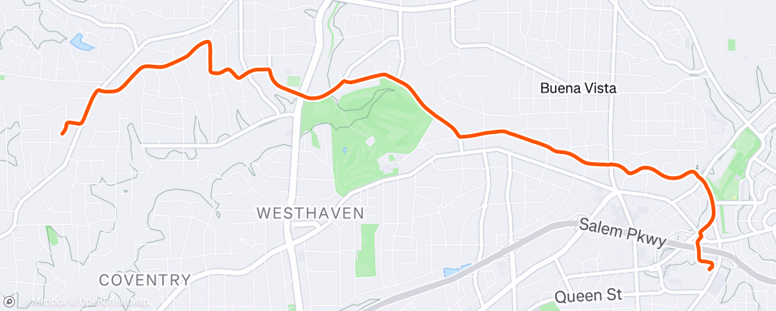 Map of the activity, Afternoon Ride
