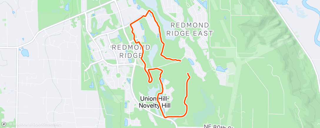 Map of the activity, Recovery Run