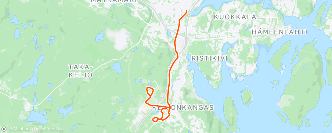 Map of the activity, Afternoon Ride