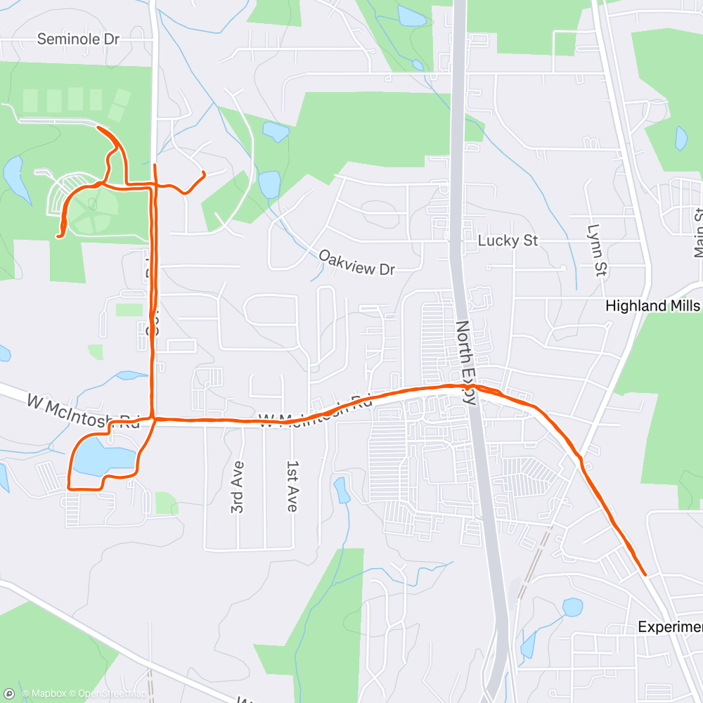 Map of the activity