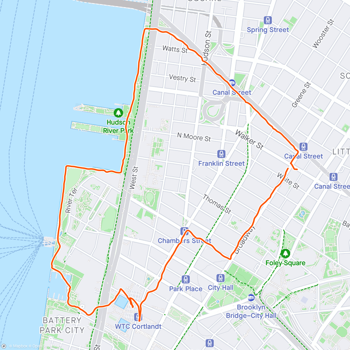 Map of the activity, Manhattan 👋
