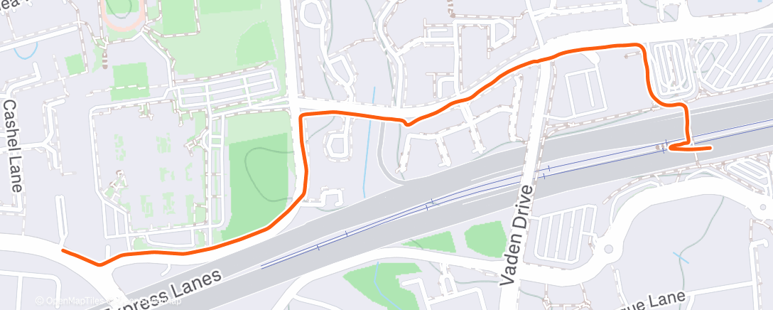 Map of the activity, Morning Walk