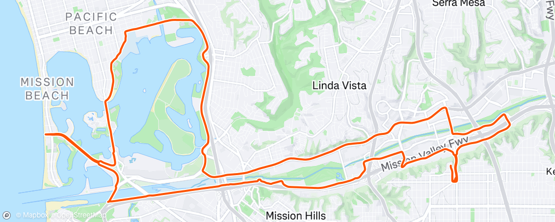 Map of the activity, Afternoon Ride