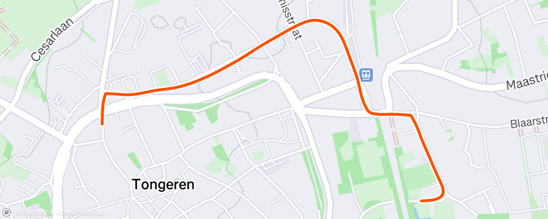 Map of the activity, Morning Run