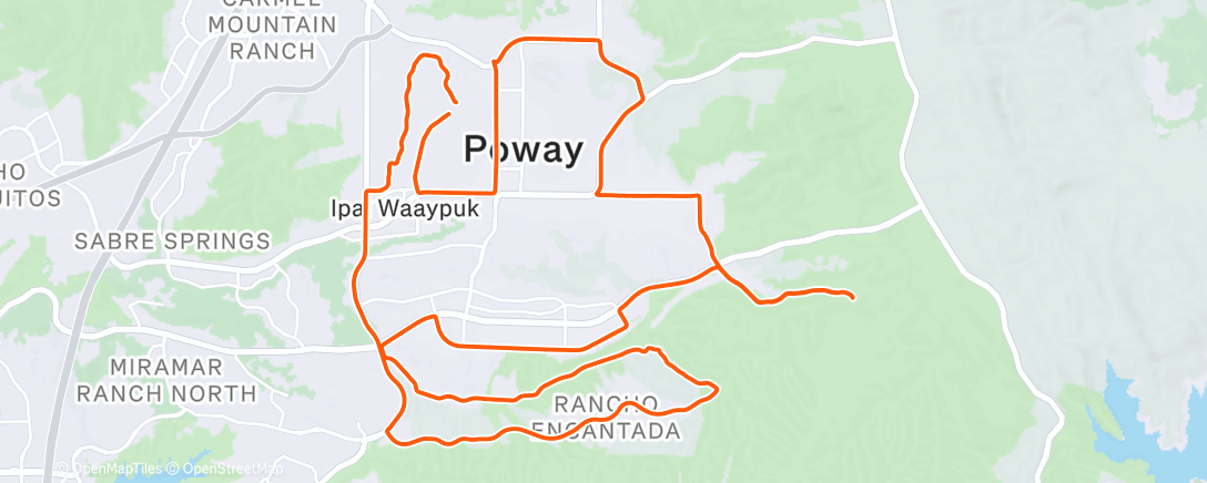 Map of the activity, Road Ride