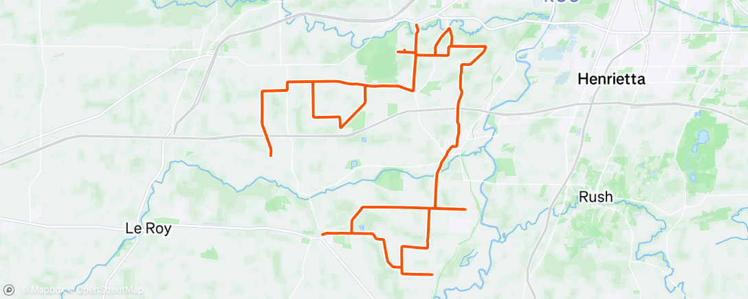 Map of the activity, Morning Ride