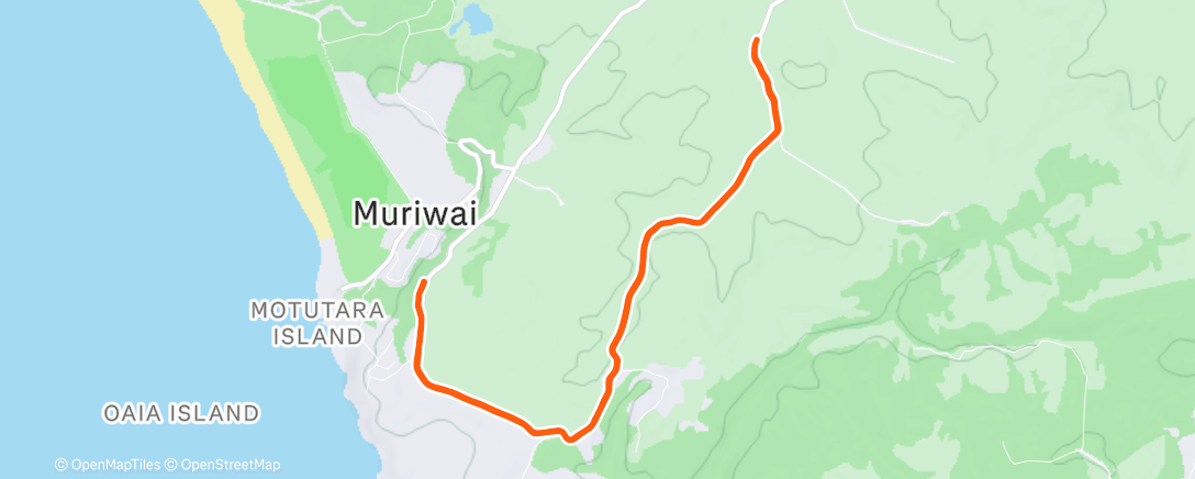 Map of the activity, Oaia Rd