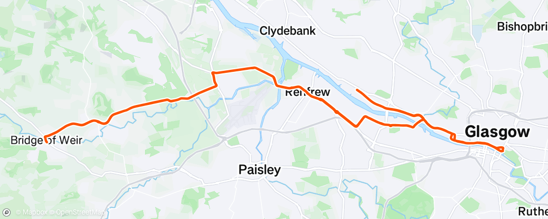 Map of the activity, Morning Ride