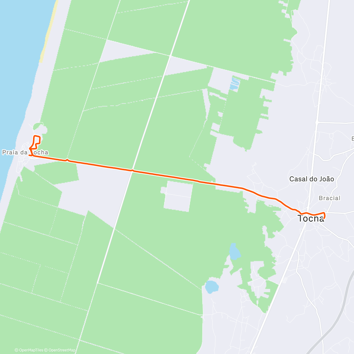 Карта физической активности (São Silvestre Praia da Tocha_10Km)