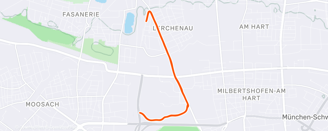 Map of the activity, Morning Run