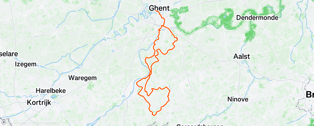 Map of the activity, Morning Ride