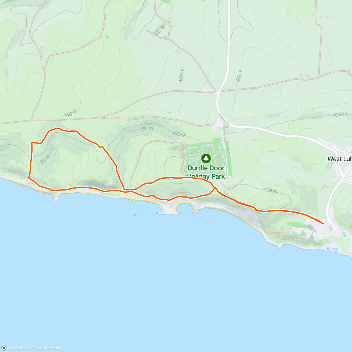 Map of the activity, Jurassic Trails