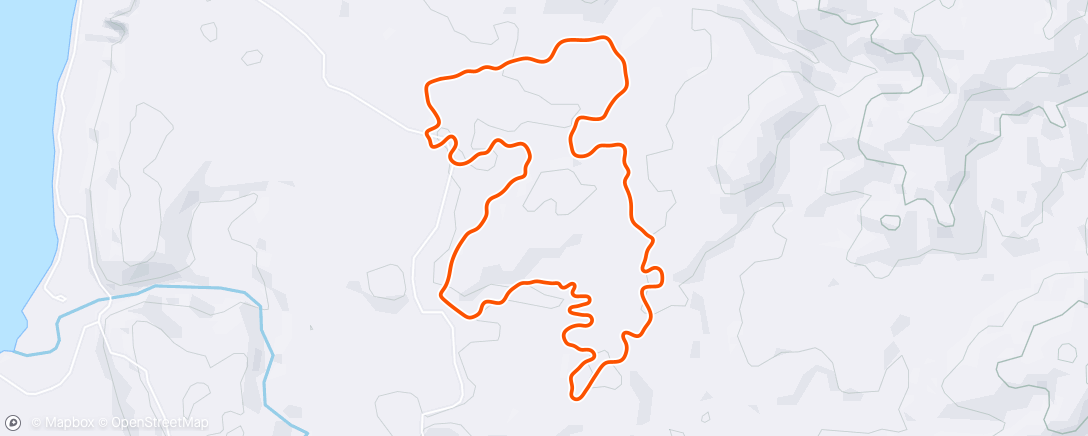 Map of the activity, Zwift - Recovery in Makuri Islands