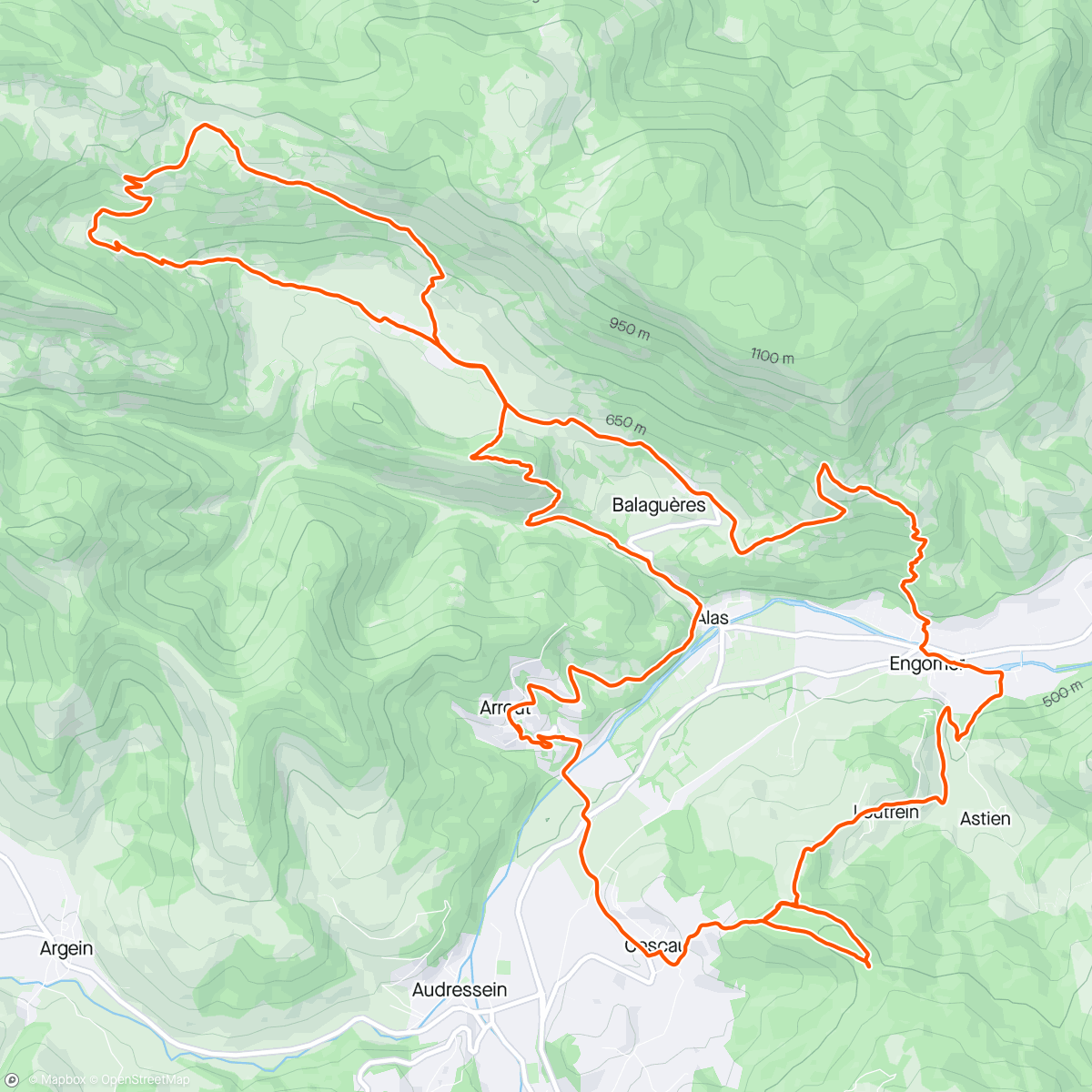 Map of the activity, Rando Trail avec Auré