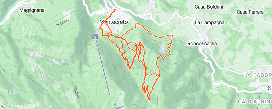 Karte der Aktivität „Senators Montecreto e-bike enduro”