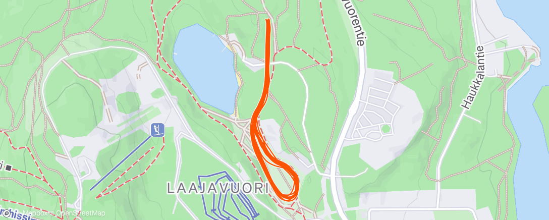 Map of the activity, Lunch Roller Ski classic