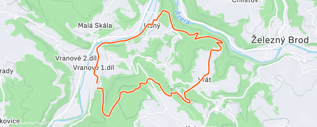 Карта физической активности (Afternoon Run)