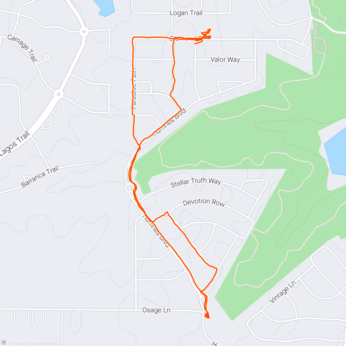 Mapa da atividade, Lunch Walk